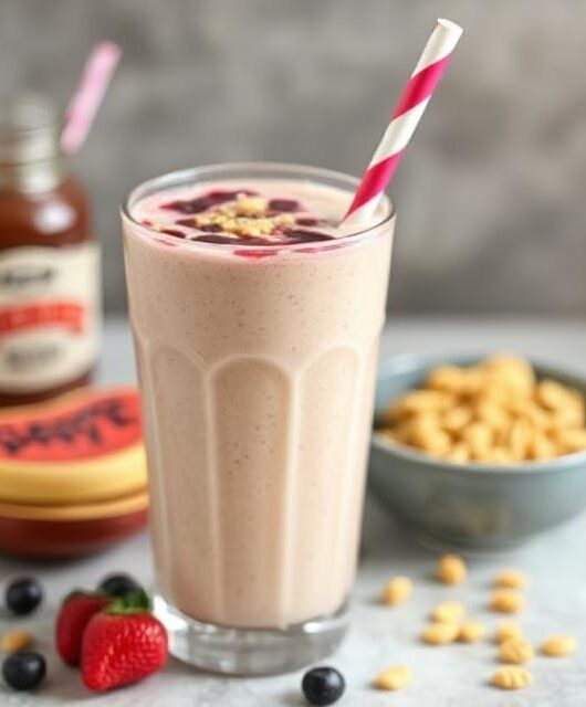 Peanut Butter and Jelly Smoothie 