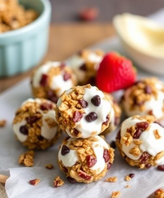 Yogurt Granola Bites