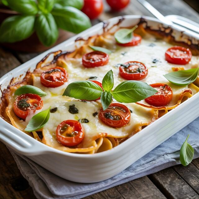 Baked Caprese Pasta 3 Baked Caprese Pasta Recipe