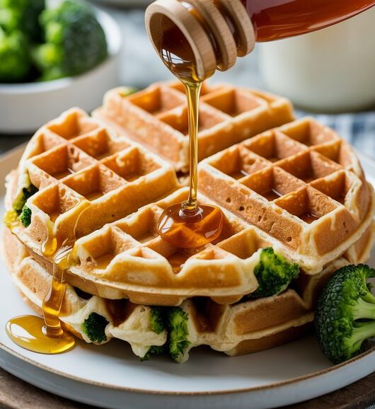 Broccoli Cheese Waffles