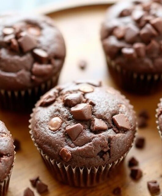 Chocolate Veggie Muffins