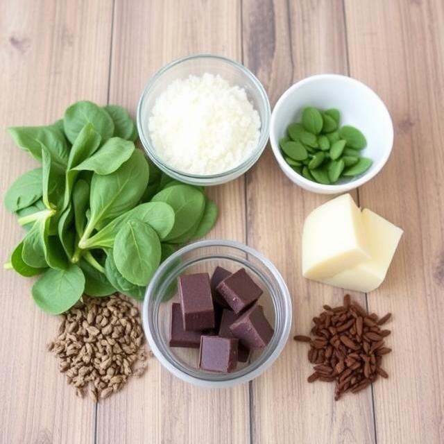 Chocolate Spinach Pancakes 1 Ingredients for chocolate spinach pancakes