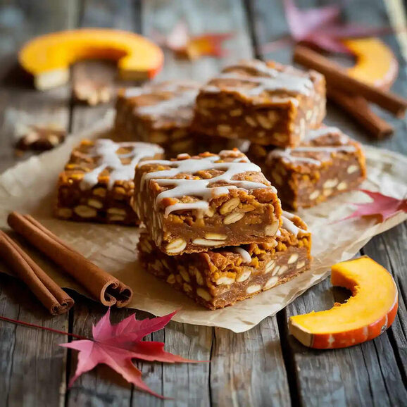 Pumpkin Oat Bars That's make from pumpkin, Oat etc
