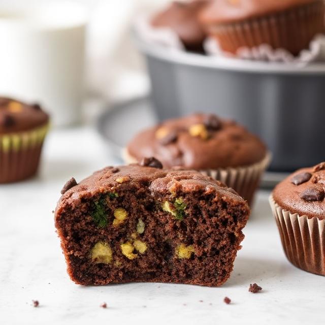 Chocolate Veggie Muffins Recipe With Store, Tips and Variations 1 Slice of Chocolate Veggie Muffins