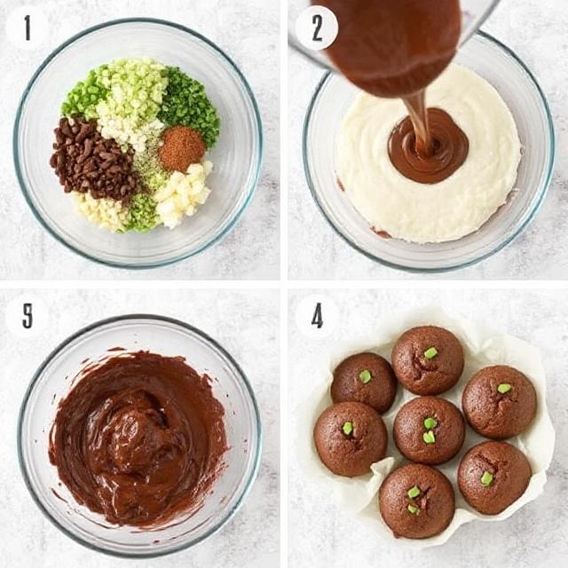 Chocolate Veggie Muffins Recipe With Store, Tips and Variations 2 Steps by steps Instruction for Chocolate Veggie Muffins