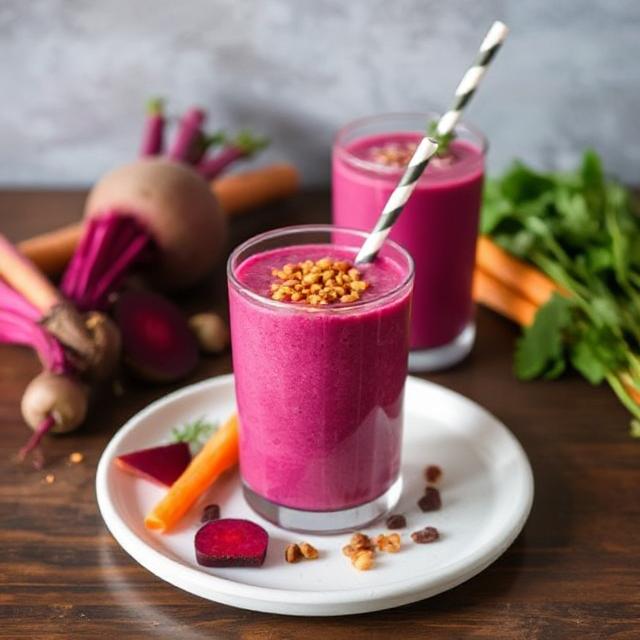 Beetroot and carrot smoothie
