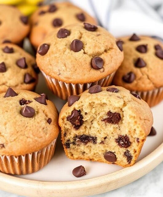 Chocolate Chip Banana Muffins For Toddlers