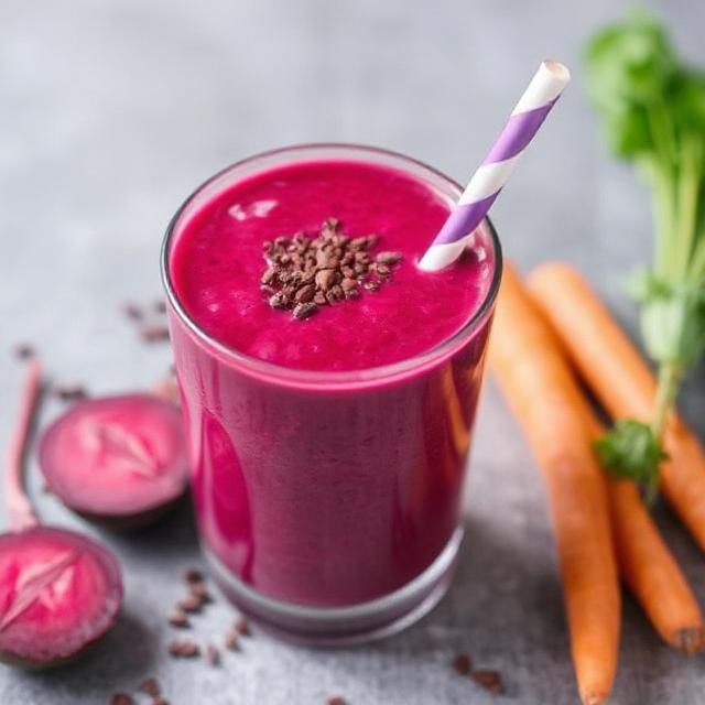 Healthy Beetroot carrot smoothie