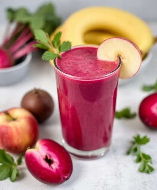 Beetroot Apple Banana Smoothie 