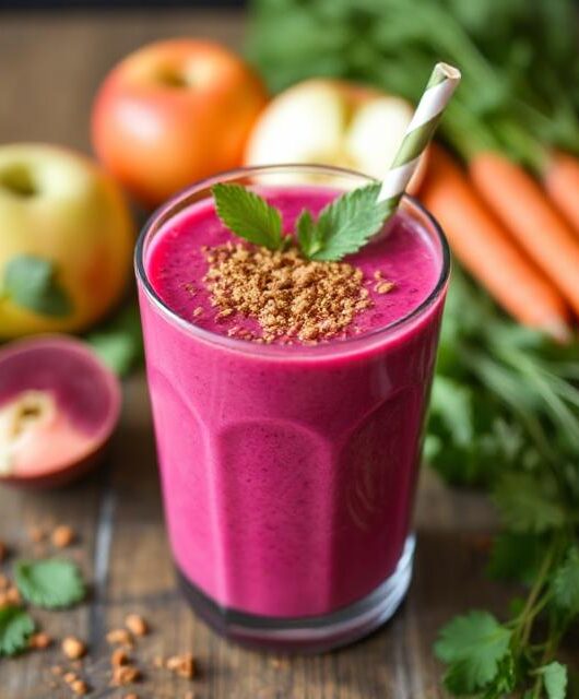 Beetroot Apple Carrot Smoothie 
