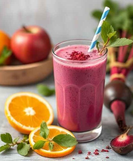 Beetroot Apple Orange smoothie