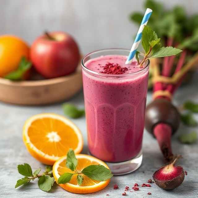 Beetroot Apple Orange Smoothie