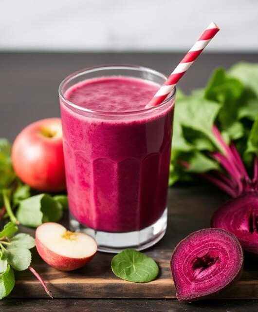 Beetroot Apple Spinach Smoothie