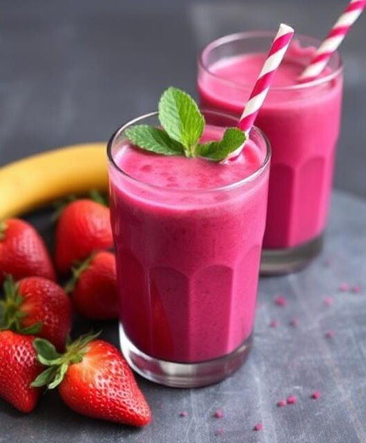 Beetroot Strawberry Smoothie 