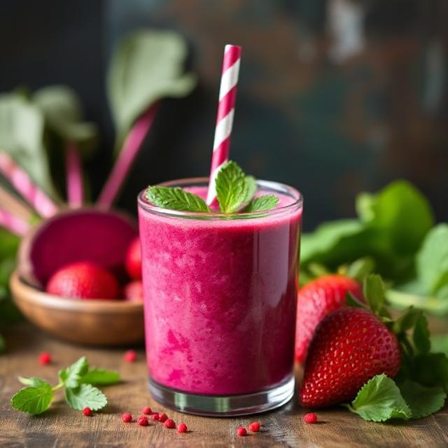 Beetroot Strawberry Smoothie Recipe