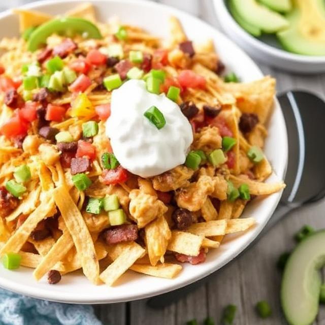 Crockpot Chicken Nachos for toddler