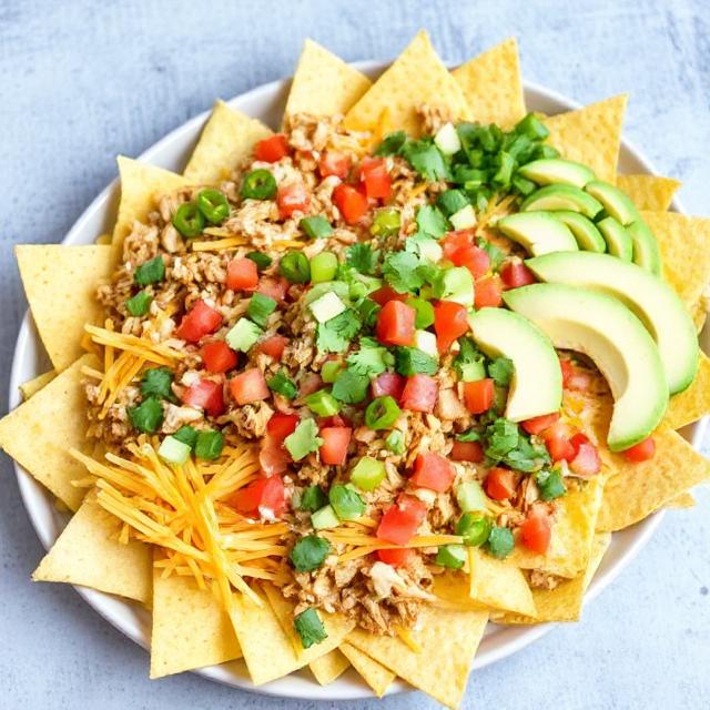 Crockpot Chicken Nachos