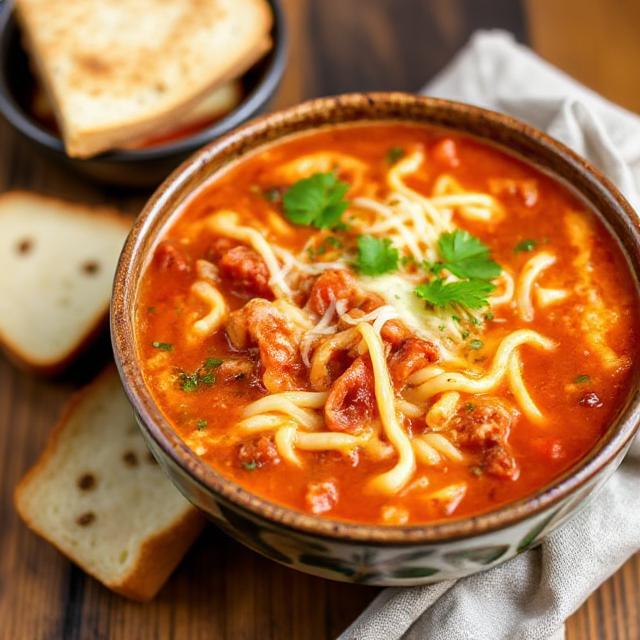 Crockpot Lasagna Soup