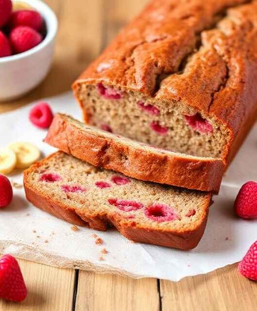 Raspberry Banana Bread