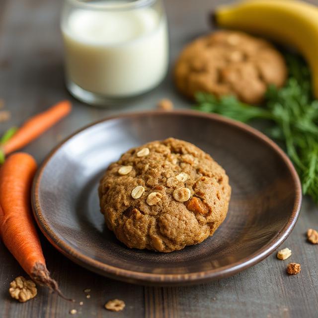 Banana Carrot Oat Cookies For Toddlers