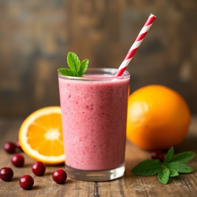 Healthy Cranberry Orange Smoothie