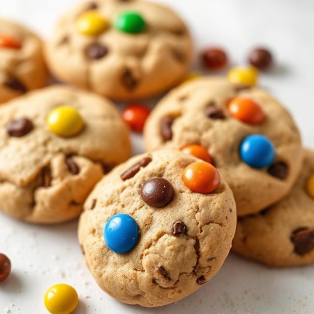 Homemade M&M Cookies 1 Healthy M&M Cookies