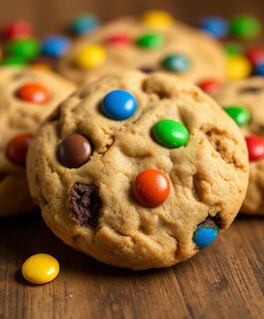Homemade M&M Cookies