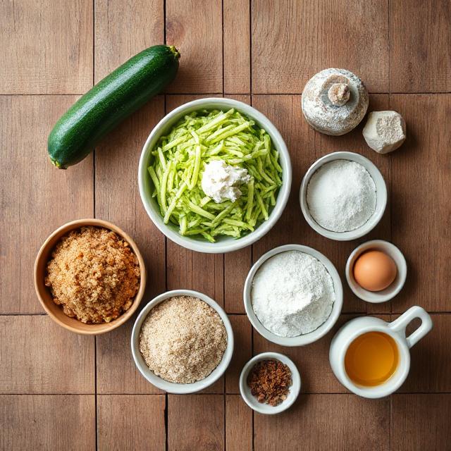 Ingredients for Zucchini Bread