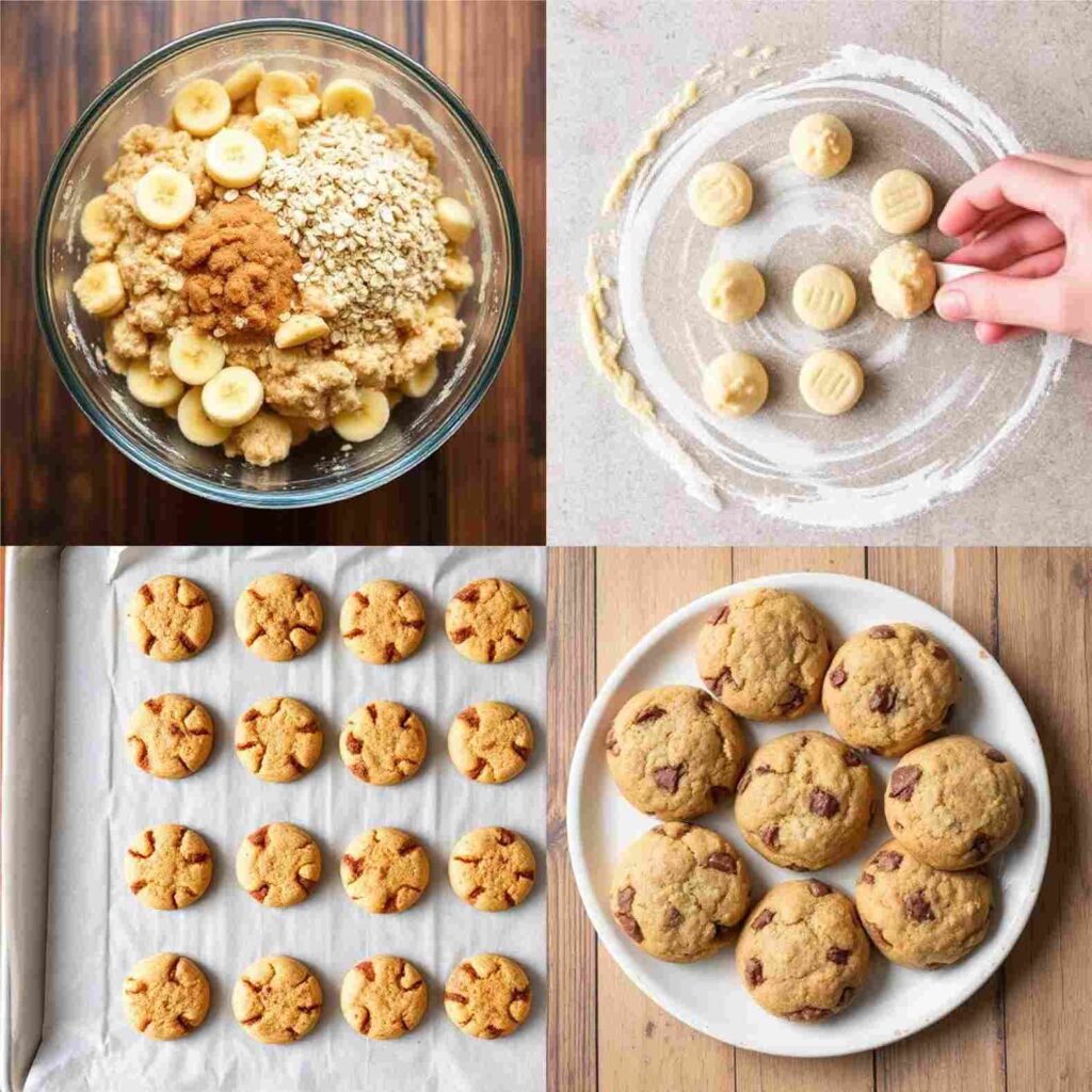 Healthy Banana Baby Cookies 1 Steps of making Banana Baby Cookies