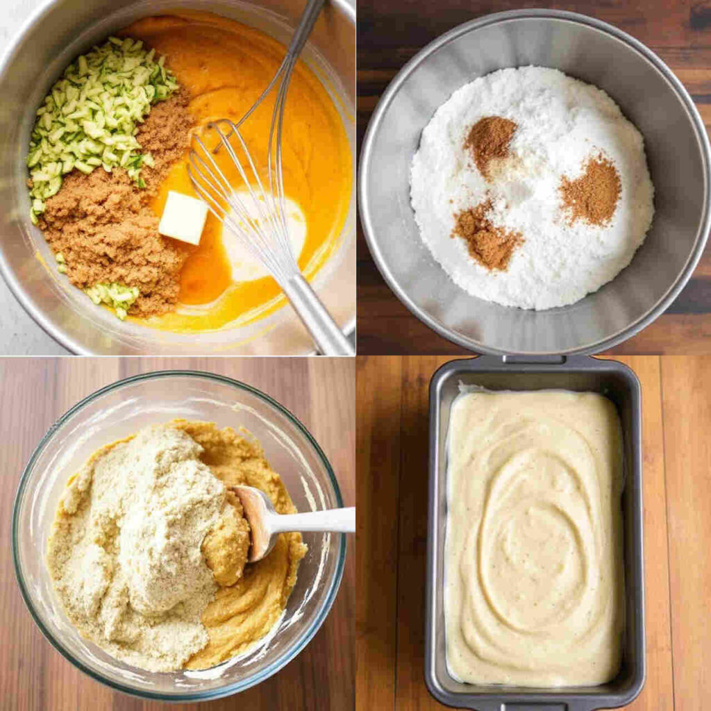 Pumpkin Zucchini Bread 2 Steps of making Pumpkin Zucchini Bread