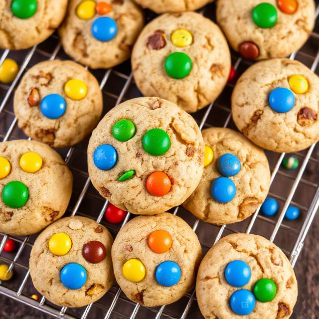 Homemade M&M Cookies 3 tasty M&M Cookies