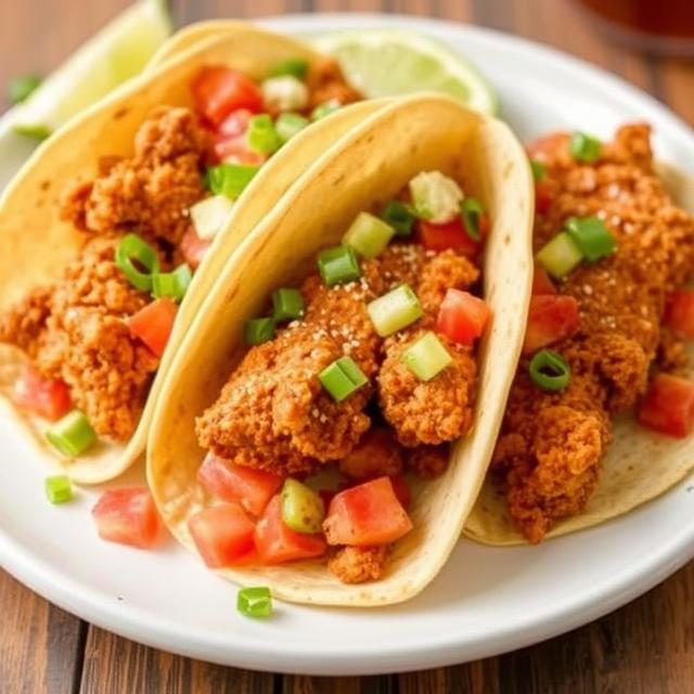 Crispy Chicken Tacos for toddlers