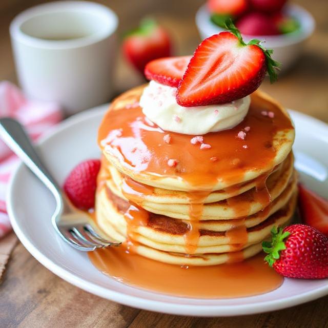 Strawberry Pancakes For toddlers