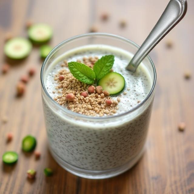 Zucchini Chia Pudding for toddlers