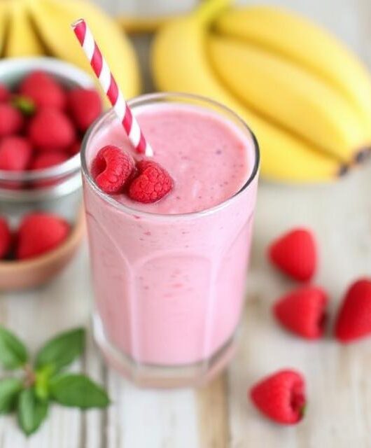 Raspberry Banana Smoothie