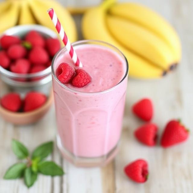 Raspberry-Banana-Smoothie-For-Toddlers